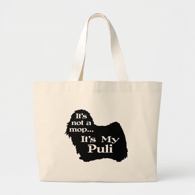 Puli kein Mop Jumbo Stoffbeutel (Vorne)