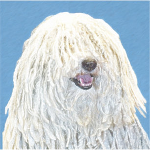 Puli-Malerei - Niedliche Original Hunde-Kunst Aufkleber