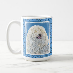 Puli-Malerei - Niedliche Original Hunde-Kunst Kaffeetasse