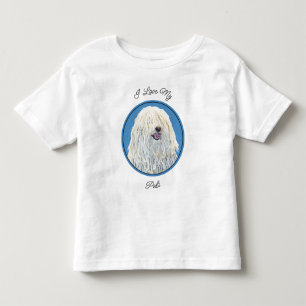 Puli-Malerei - Niedliche Original Hunde-Kunst Kleinkind T-shirt