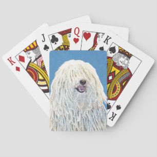 Puli-Malerei - Niedliche Original Hunde-Kunst Spielkarten