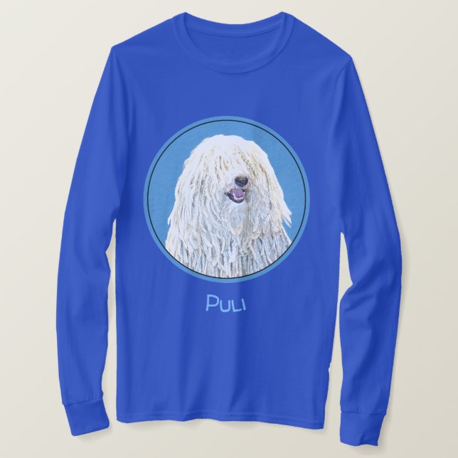 Puli-Malerei - Niedliche Original Hunde-Kunst T-Shirt (Design vorne)
