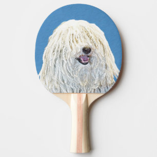 Puli-Malerei - Niedliche Original Hunde-Kunst Tischtennis Schläger