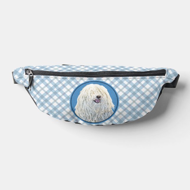 Puli Malerei Weißcreme Niedlich Original Hunde Kun Bauchtasche (Ablage )