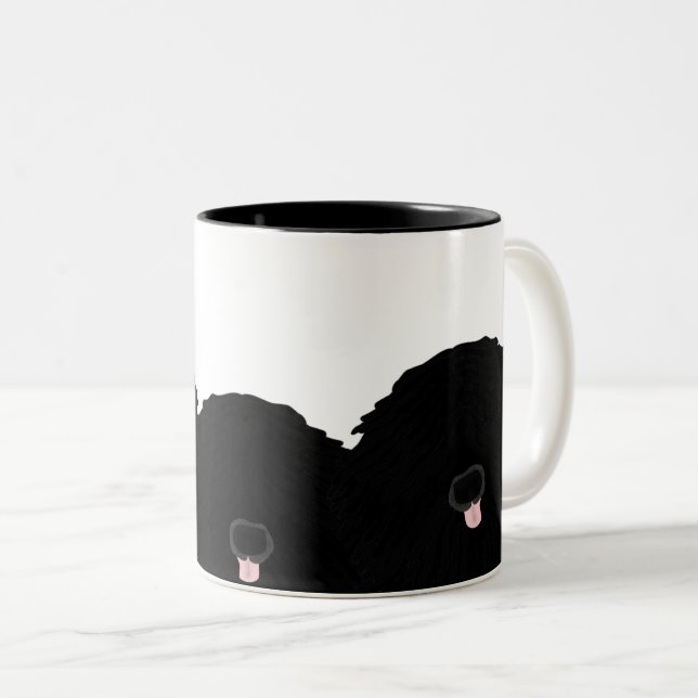 Puli-Tasse Zweifarbige Tasse (VorderseiteRechts)