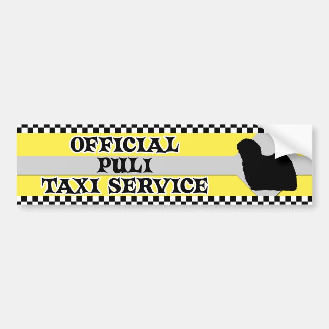 Puli Taxi-Service-Autoaufkleber Autoaufkleber (Vorne)