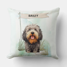 Puli Wasserfarbe Personalisierter Hund