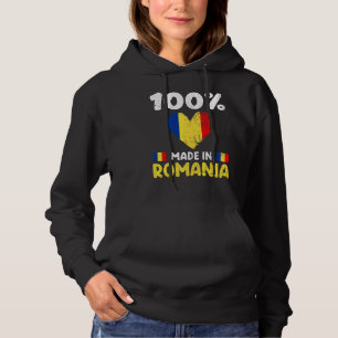 Pull À Capuche 100 Pour Cent Fabriqué En Roumanie Garçons Filles 