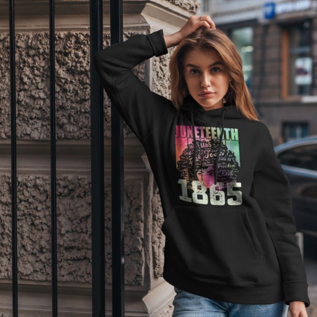 Pull À Capuche 1865 Liberté noire afro-américaine (Créateur téléchargé)