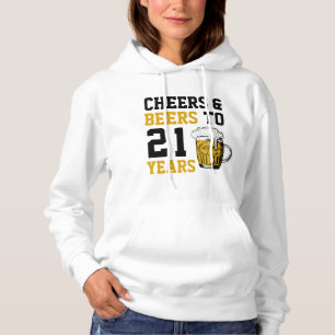 Pull À Capuche 21e anniversaire Cheers & Bières à 21 ans