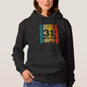 Pull À Capuche 31 août Édition limitée Mois 8 31ème jour Retro V