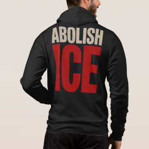 Pull À Capuche Abroger ICE Minimaliste Protestation Typographie D