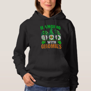 Pull À Capuche Accrocher avec mes Gnomies mignons St patrick D