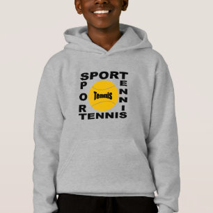 Pull à capuche acier enfants  DESIGN  SPORT TENNIS
