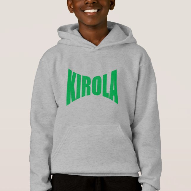 Pull à capuche acier  enfants  KIROLA (Devant)