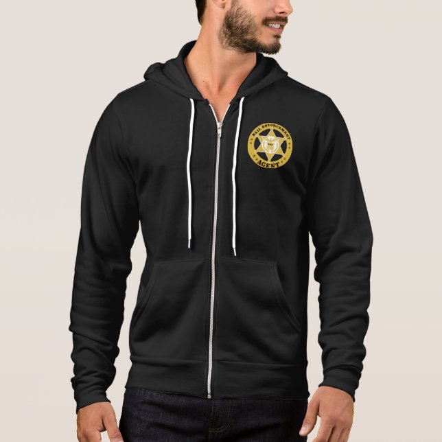 Pull À Capuche AGENT D'EXÉCUTION DE BAIL Fleece Zip Jogger (Devant)