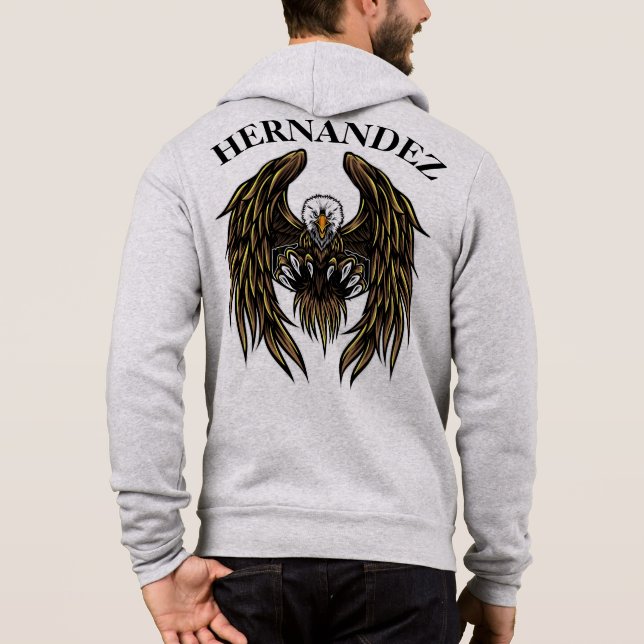 Pull À Capuche Aigle de Bald (Dos)