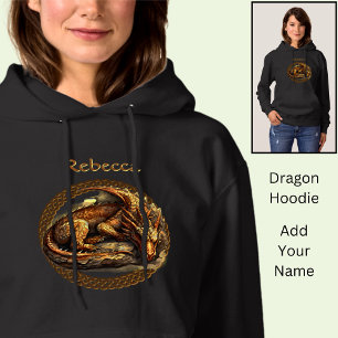 Pull À Capuche Ajouter un nom Repose du dragon Brown