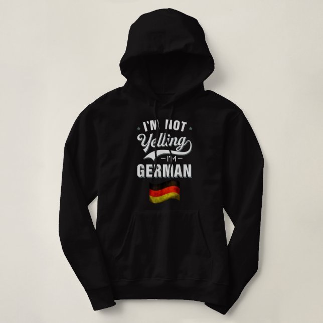 Pull À Capuche Allemagne Joueur de football drapeau pour Allemagn (Design devant)