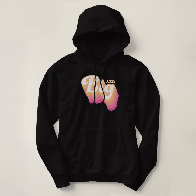 Pull À Capuche Alpha Chi Omega| Gros (Design devant)