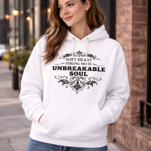 Pull À Capuche Âme Inébranlable Femmes Inspirantes Vintage