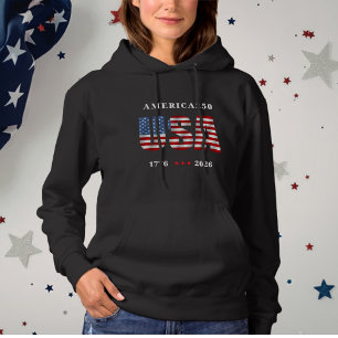 Pull À Capuche AMERICA250 1776-2026 Célébration