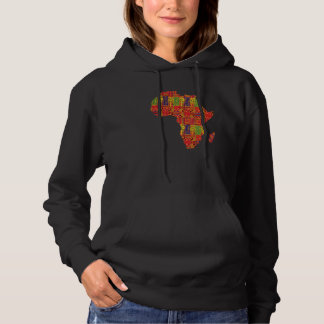 Pull À Capuche Amour Afrique Terre Africaine Carte Fierté Histoir