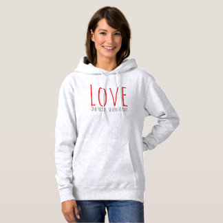 Pull À Capuche Amour - Un cœur. Sept formes T-Shirt