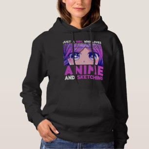 Pull À Capuche Amusante Anime Girl Just A Girl Who Love Anime and