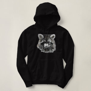 Pull À Capuche Amusants Couleur d'eau douce Raccoon Jazz Humour