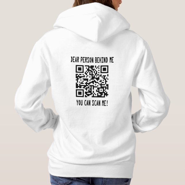 Pull À Capuche Analyser mon code QR pour un démarrage motivant (Dos)