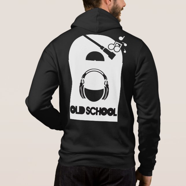 PULL À CAPUCHE ANCIENNE ÉCOLE (Dos)