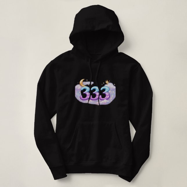 Pull À Capuche Angel Number 333 Spiritual Hoodie – Manifestation  (Design devant)