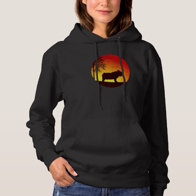 Pull À Capuche Anglais Bulldog Retro 2 (Devant)