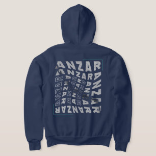 Pull À Capuche Anzar Streetwear Twisted Typography Amazigh