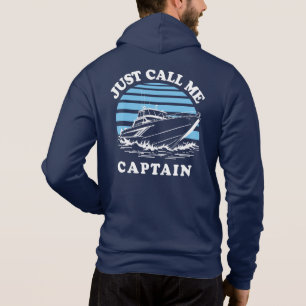 Pull À Capuche Appelle-moi capitaine Citation de marin