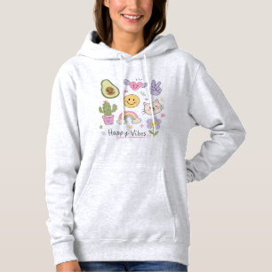 Pull À Capuche Arc-en-ciel de smiley mignon