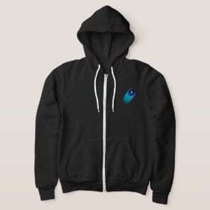 Pull À Capuche Art Bitcoin (Comète - Style 1, Noir)