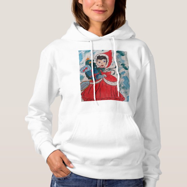 Pull À Capuche Assistant père Noël (Devant)