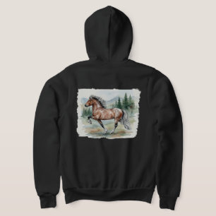 Pull À Capuche Astrid Tolting peinture aquarelle islandaise