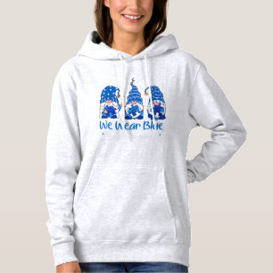 Pull À Capuche Attrapez Ce "Trois Gnomes tenant Blue Puzzle Autis