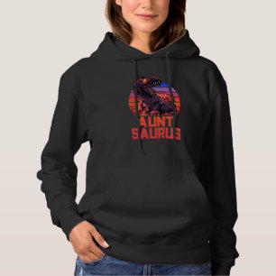 Pull À Capuche Auntsaurus T Rex Auntie Tante Saurus Retro 80s Din