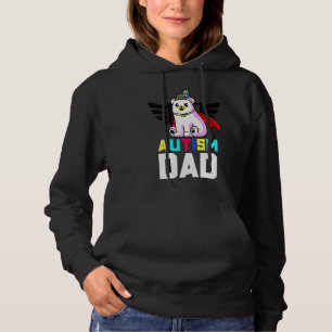 Pull À Capuche Autisme papa jumeler famille Sensibilisation sur l