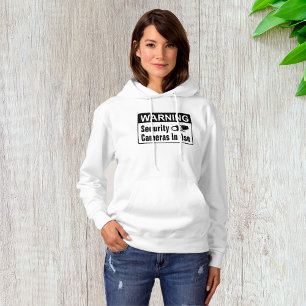 Pull À Capuche Avertissement Caméra de sécurité en cours d'utilis