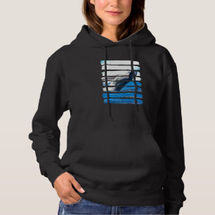Pull À Capuche Baleine Sous-Marine Océan Mer Nature Animal Loisir