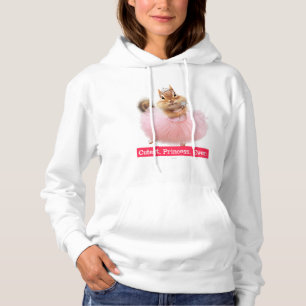 Pull À Capuche Ballerine mignonne de tamia dans le tutu au studio