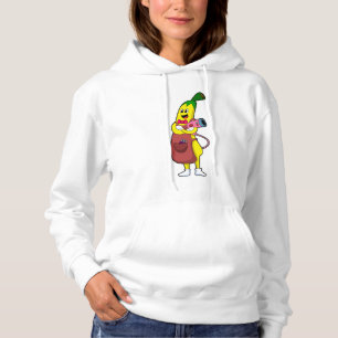 Pull À Capuche Banana en coiffeur avec sèche-cheveux
