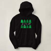 Belles rangées d'arbres de Noël verts Joie à tous