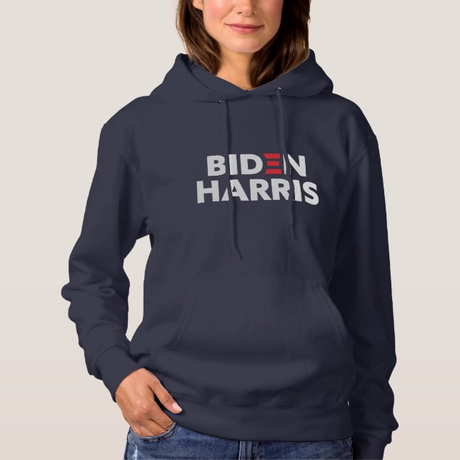 Pull À Capuche Biden / Harris Soutien électoral Marine Blue (Devant)