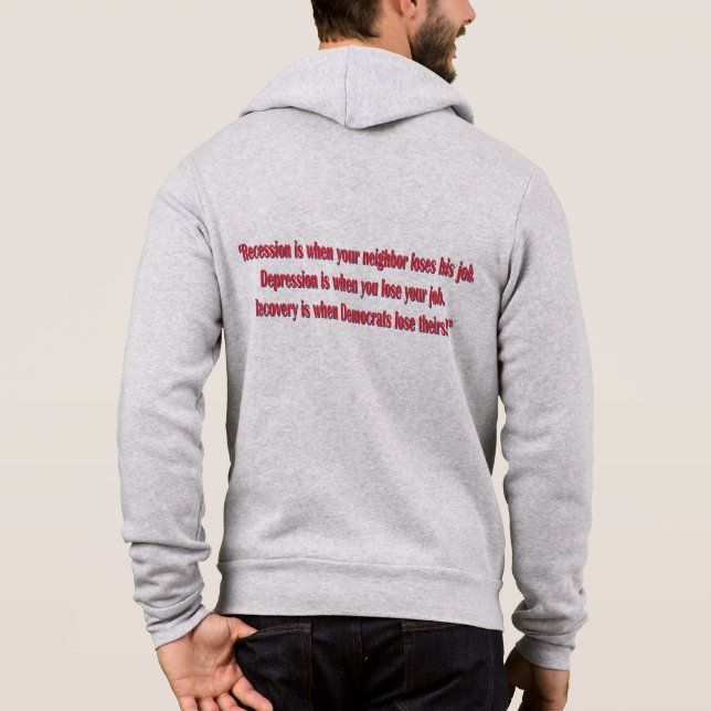 Pull À Capuche Biden-Récession- (Dos)